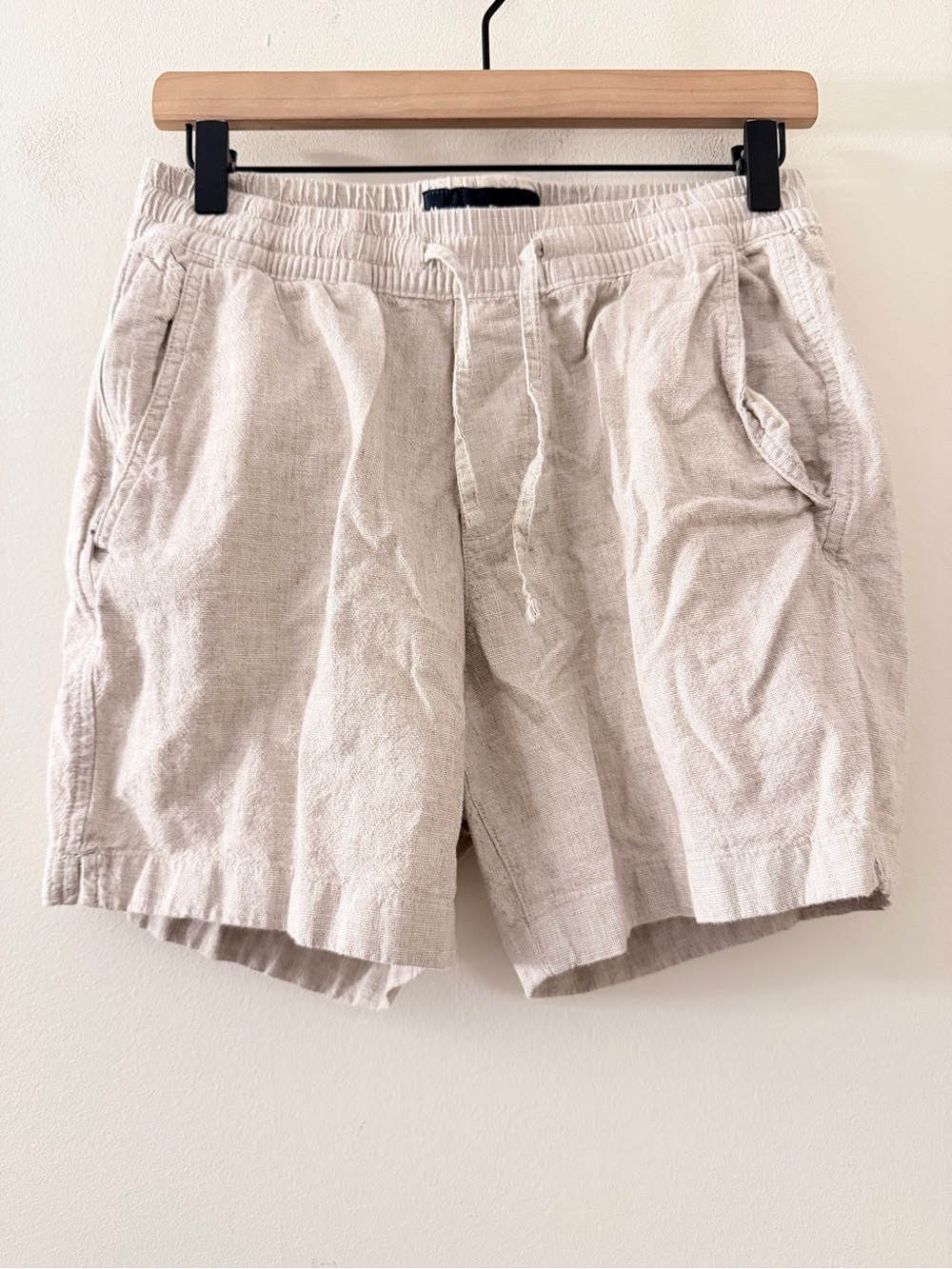 Abercrombie Linen Blend Stretch High Waisted Shorts XS